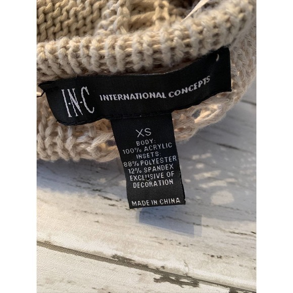 INC International Concepts FAUX‎ SUEDE Western BOHO Open Front FRINGE Jacket XS - Picture 3 of 6